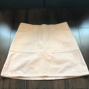 Light pink mini skirt